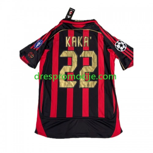 A.C. Milan KAKA 8 Dres Retro Domaći 2006-2007 Kratkih Rukava A.C. Milan KAKA 8 Dres Retro Domaći 2006-2007 Kratkih Rukava